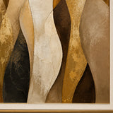 Walnut Rhythm abstract oil painting, hand-painted on canvas
