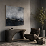 Nocturne Shore abstract oil painting, hand-painted on canvas