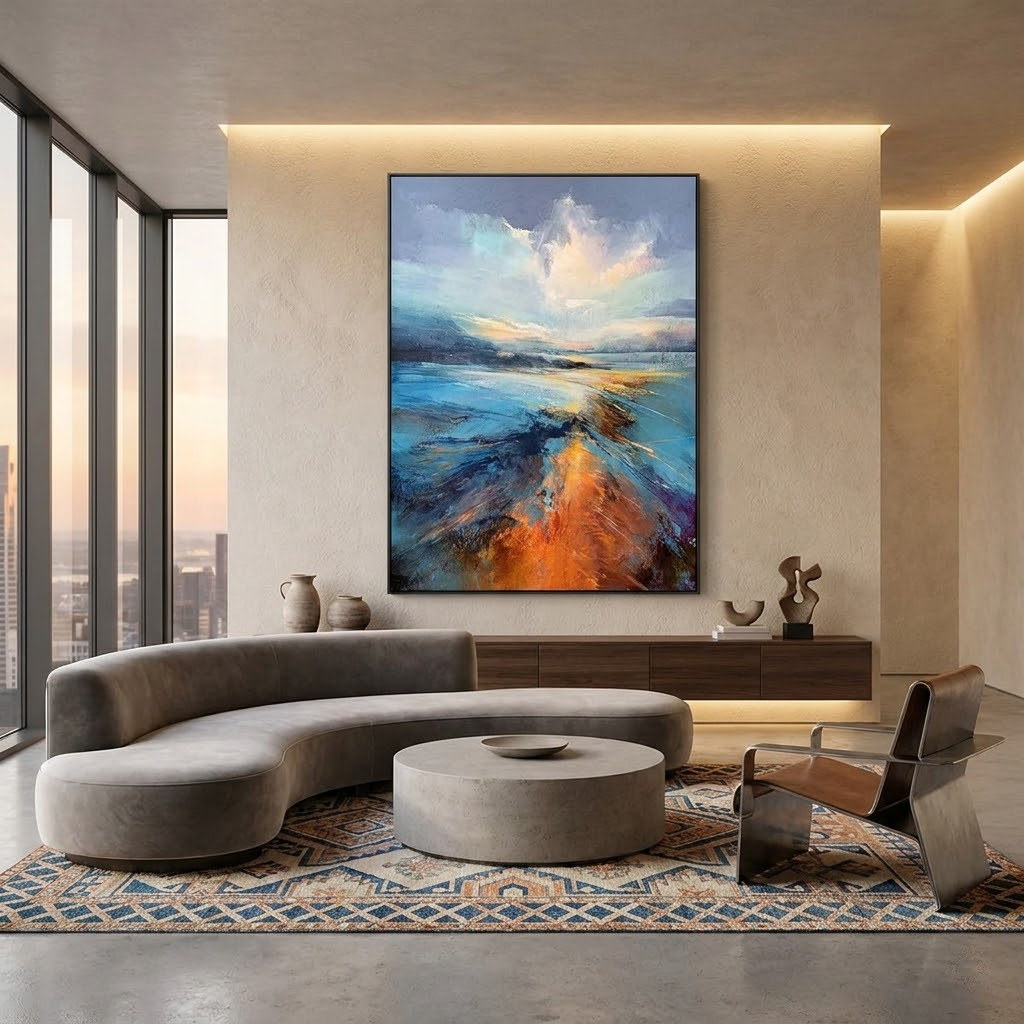 Radiant Journey - hand-painted portrait oil painting on canvas by Realoilart
