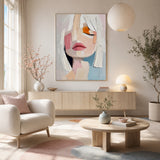 Pastel Muse — hand-painted oil painting on canvas