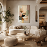 Warm Composition — hand-painted oil painting on canvas