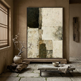 Quiet Structures — hand-painted oil painting on canvas