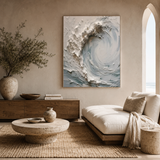 Cresting Silence — hand-painted oil painting on canvas