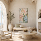 Pastel Bloom — hand-painted oil painting on canvas