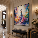 Aurora Plume - hand-painted oil painting on canvas by Realoilart
