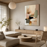 Warm Composition — hand-painted oil painting on canvas