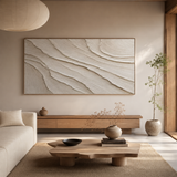 Quiet Strata — hand-painted oil painting on canvas