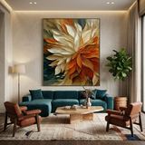 Autumn Bloom — hand-painted oil painting on canvas