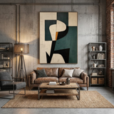 Modern Totem — hand-painted oil painting on canvas