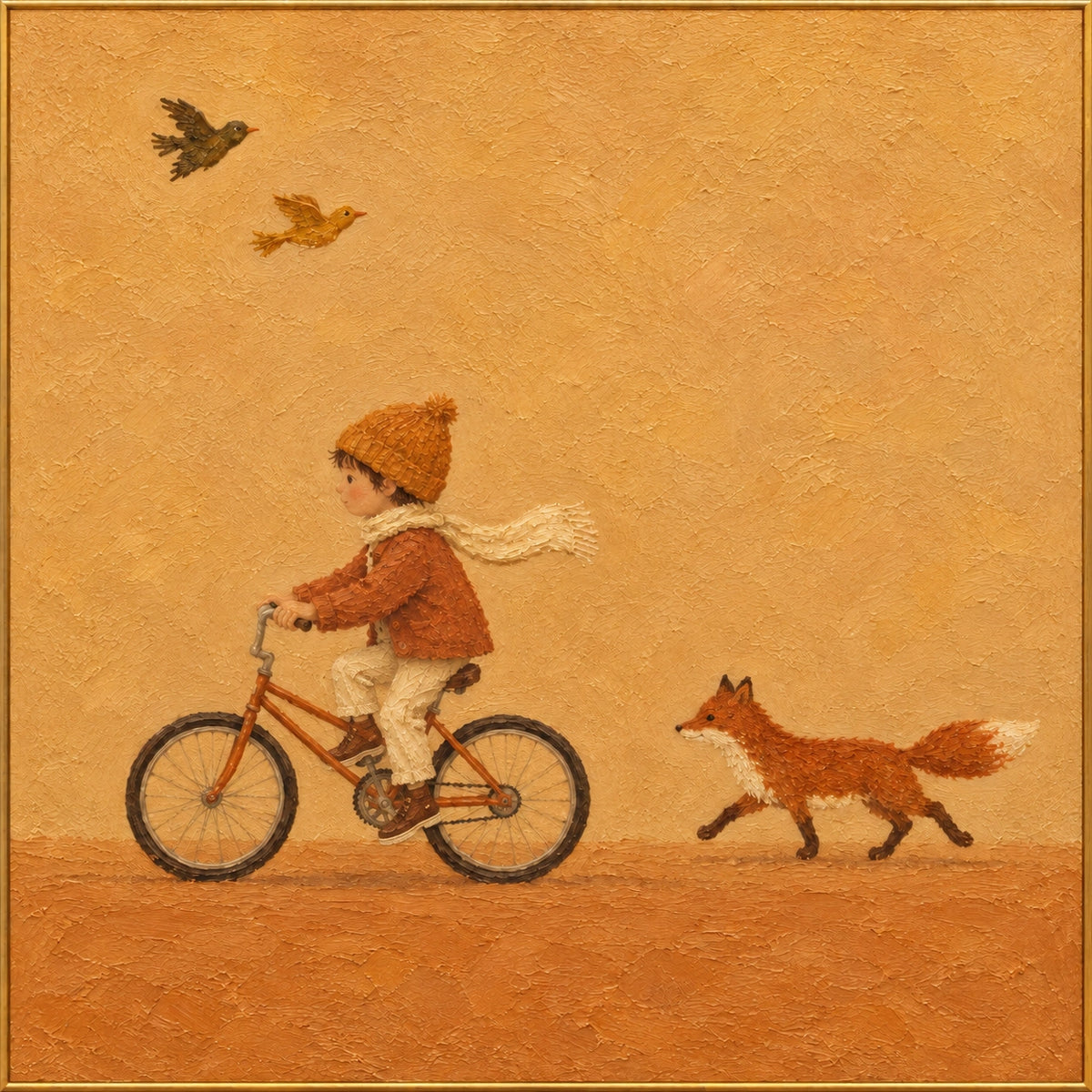 Amber Ride — Figurative oil painting