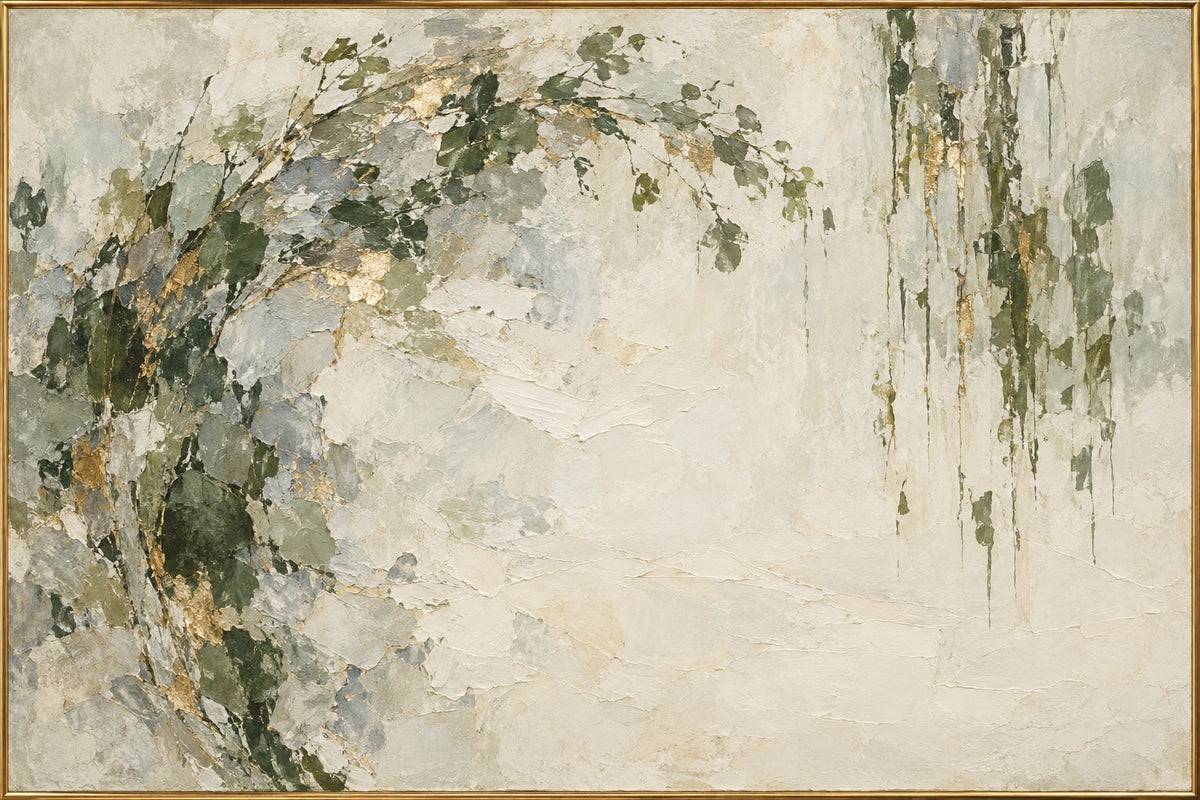 Garden Impressions — Abstract oil painting