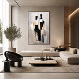 Quiet Companions - hand-painted portrait oil painting on canvas detail 2 by Realoilart