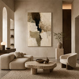 Quiet Rift - hand-painted landscape oil painting on canvas detail 4 by Realoilart