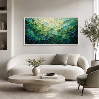 Jade Current - hand-painted oil painting on canvas by Realoilart