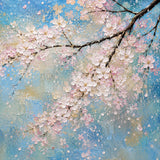 Petal Haze - hand-painted floral oil painting on canvas detail 6 by Realoilart