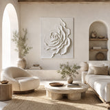 Sculpted Rose — hand-painted oil painting on canvas