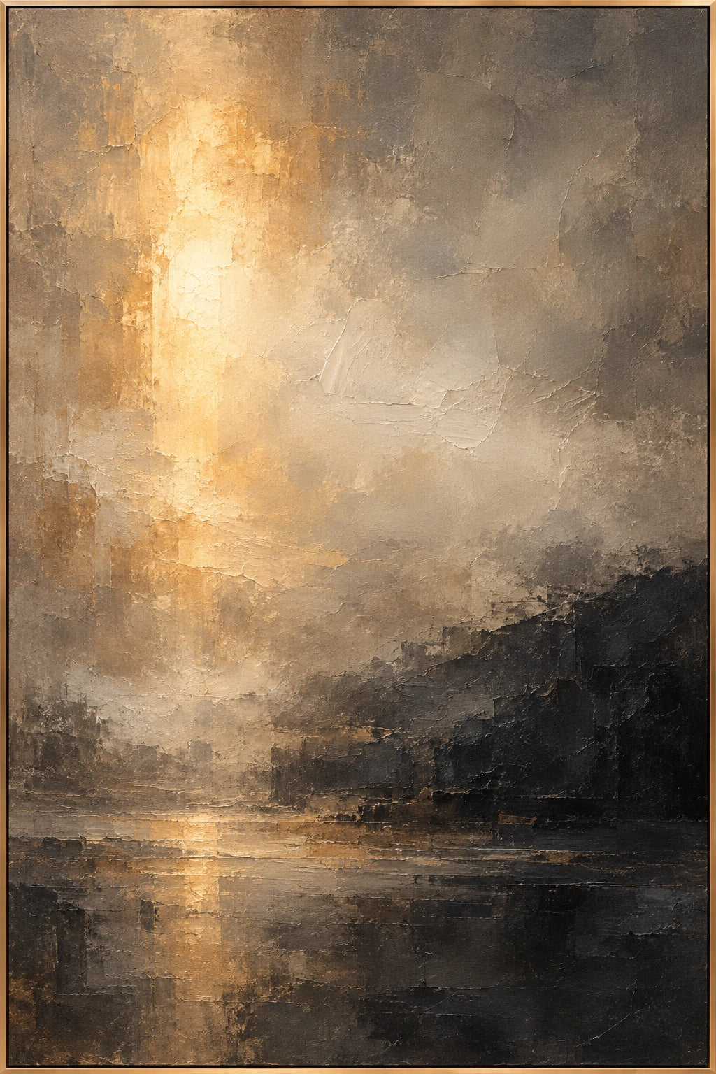 Deep Evening — Abstract oil painting