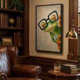 Amber Spectacles - hand-painted oil painting on canvas