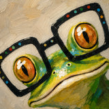 Amber Spectacles - hand-painted oil painting on canvas