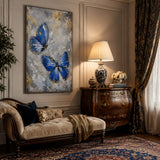 Azure Wings - hand-painted oil painting on canvas