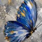 Azure Wings - hand-painted oil painting on canvas