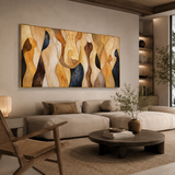 Honeyed Forms - hand-painted oil painting on canvas by Realoilart