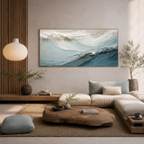 Ocean Stillness — hand-painted oil painting on canvas