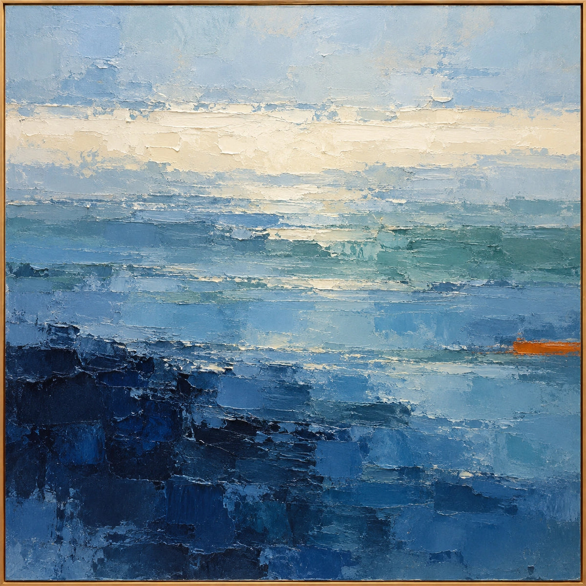 Open Water — Abstract Seascape oil painting