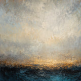Ocean Ember - hand-painted oil painting on canvas by Realoilart
