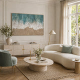 Ocean Lace — hand-painted oil painting on canvas