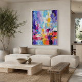 Carnival Bloom - hand-painted oil painting on canvas by Realoilart