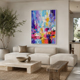 Carnival Bloom - hand-painted floral oil painting on canvas detail 3 by Realoilart