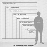 Square oil painting size guide
