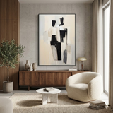 Abstract Figures — hand-painted oil painting on canvas
