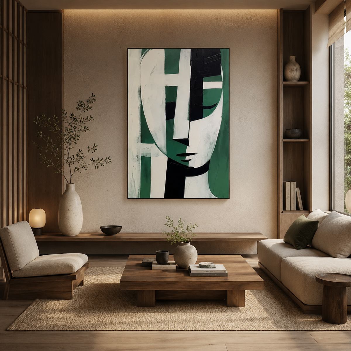Emerald Persona - hand-painted portrait oil painting on canvas detail 4 by Realoilart