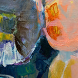 Confluence detail showing navy and orange brushwork