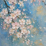 Petal Haze - hand-painted oil painting on canvas by Realoilart