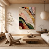 Chromatic Currents — hand-painted oil painting on canvas