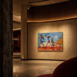 After Hours framed in a dark gallery interior