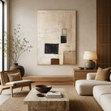 Quiet Framework — hand-painted oil painting on canvas