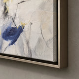 Cobalt Cadence - hand-painted abstract oil painting in a styled interior