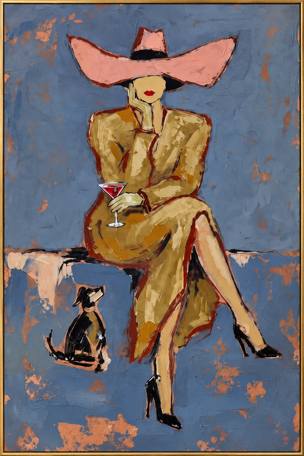Poised Hour - framed artwork front view