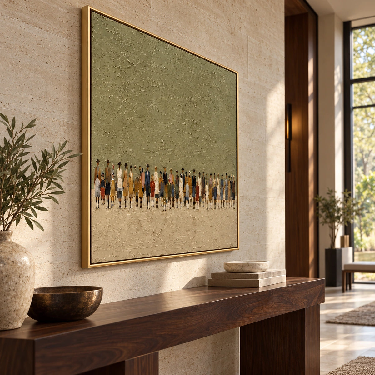 Gathered in Olive - Left01 interior view
