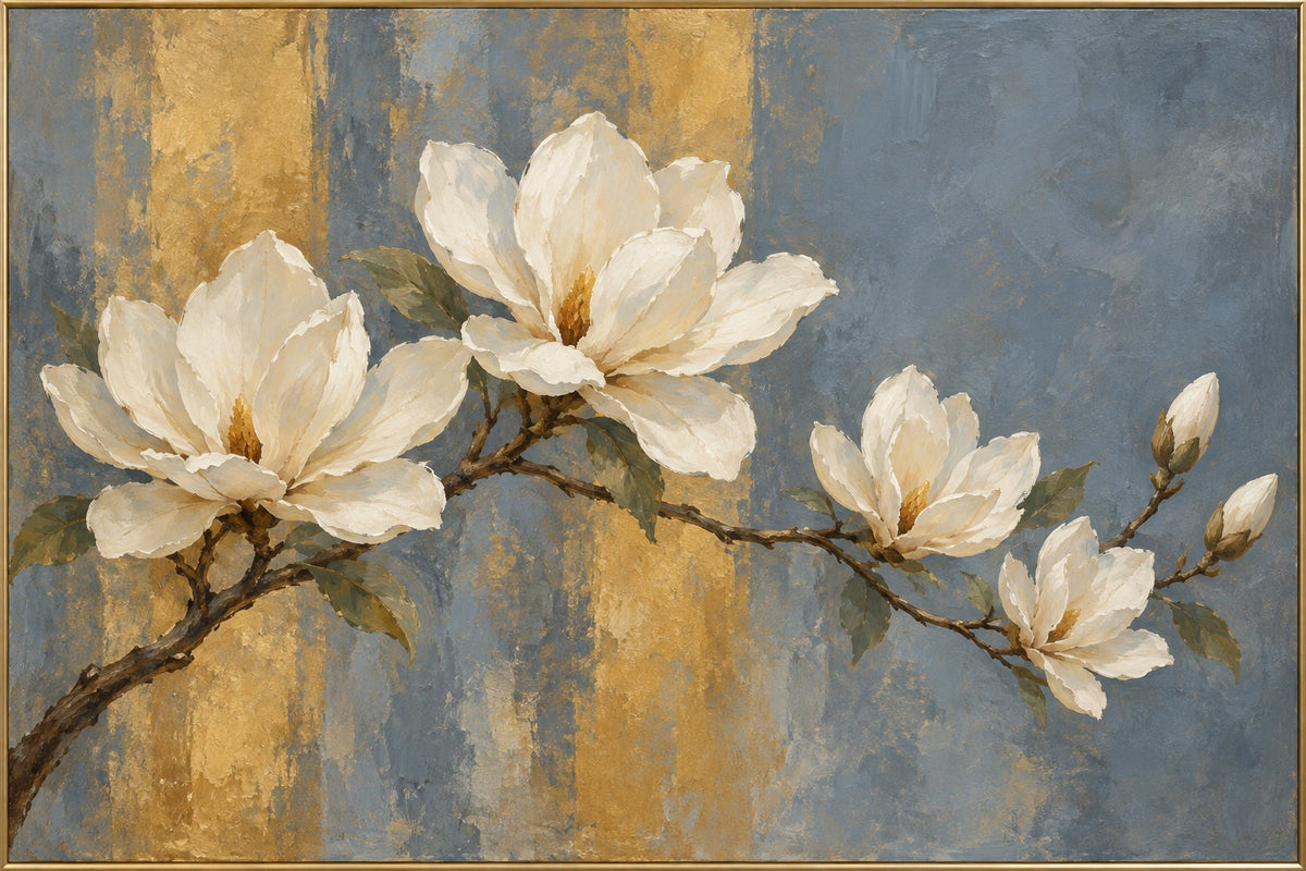 Magnolia Dusk �� full hand-painted oil artwork