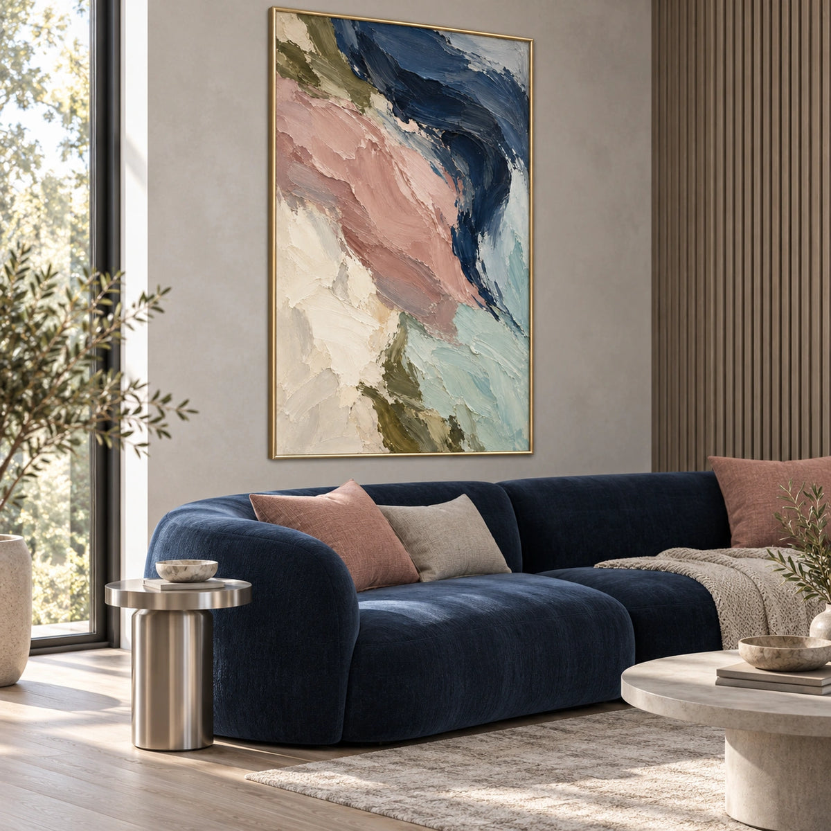 Rose in Motion displayed in a living room — Left01 room view
