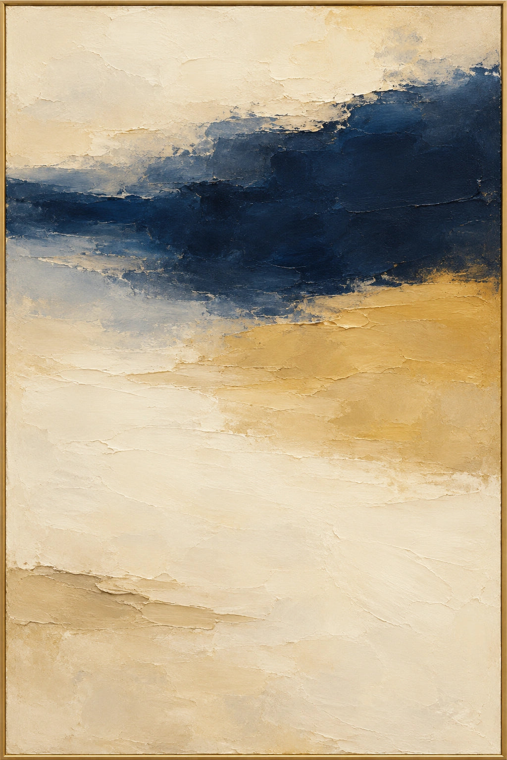 Quiet Ochre Passage — full hand-painted oil artwork