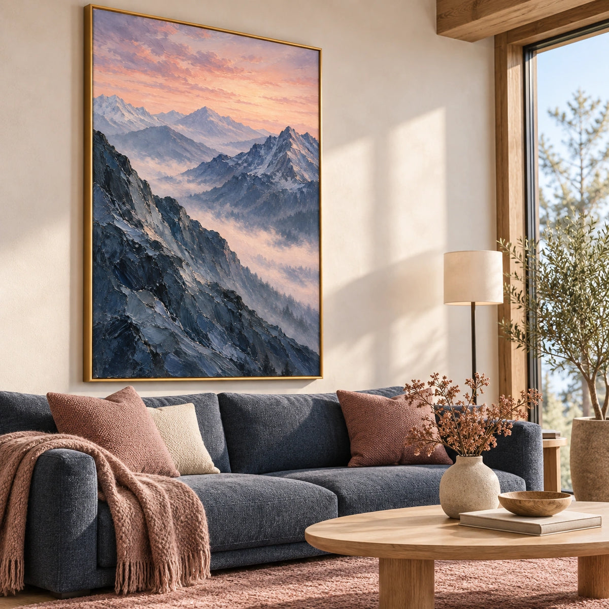 Ridges at Rose Dawn displayed in a living room — Left01 room view