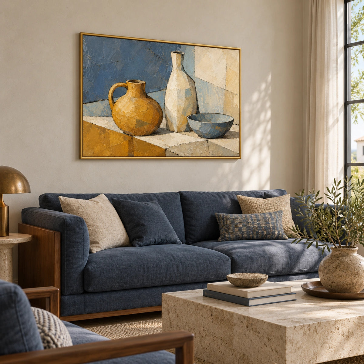 Quiet Forms at the Table displayed in a living room — Left01 room view