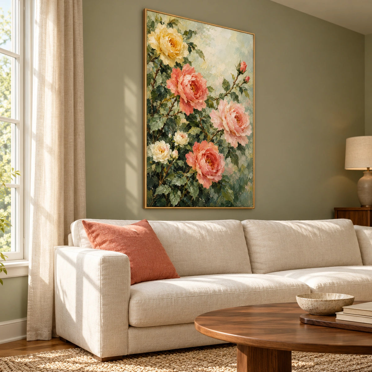 Rose Drift displayed in a living room — Left01 room view