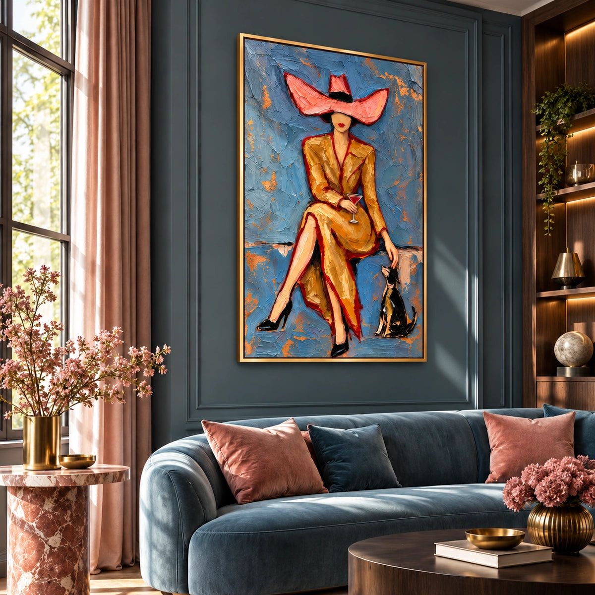 Rose Reverie displayed in a Living room — Left01 room view